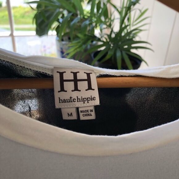 Haute Hippy Hi Low Sheer Back Tank Black - Picture 5 of 5